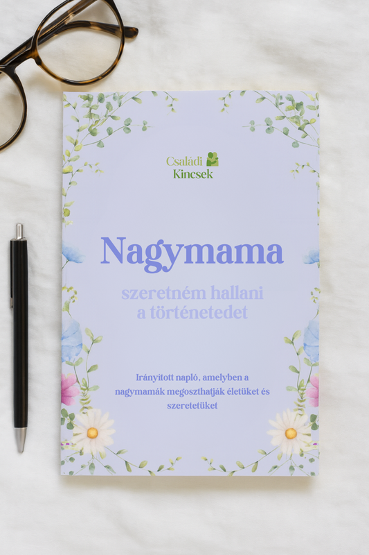 Nagymama emlékei – Vezetett napló 💜 –50% ANYÁK ÉS APÁK NAPJÁRA 💜