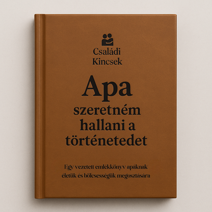 Apa emlékei – Vezetett napló 🤎 –50% ANYÁK ÉS APÁK NAPJÁRA 🤎