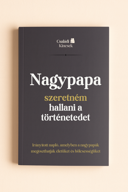 Nagypapa emlékei – Vezetett napló 💙 –50% ANYÁK ÉS APÁK NAPJÁRA 💙